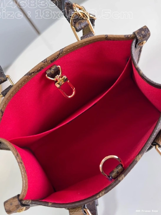 AAA Pruses Bags LOUIS BB-18*15*8.5cm VUITTON ONTHEGO 0711